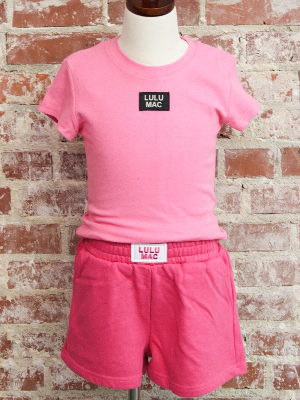 Lulu Mac Kids Hot Pink Terry Cloth Shorts